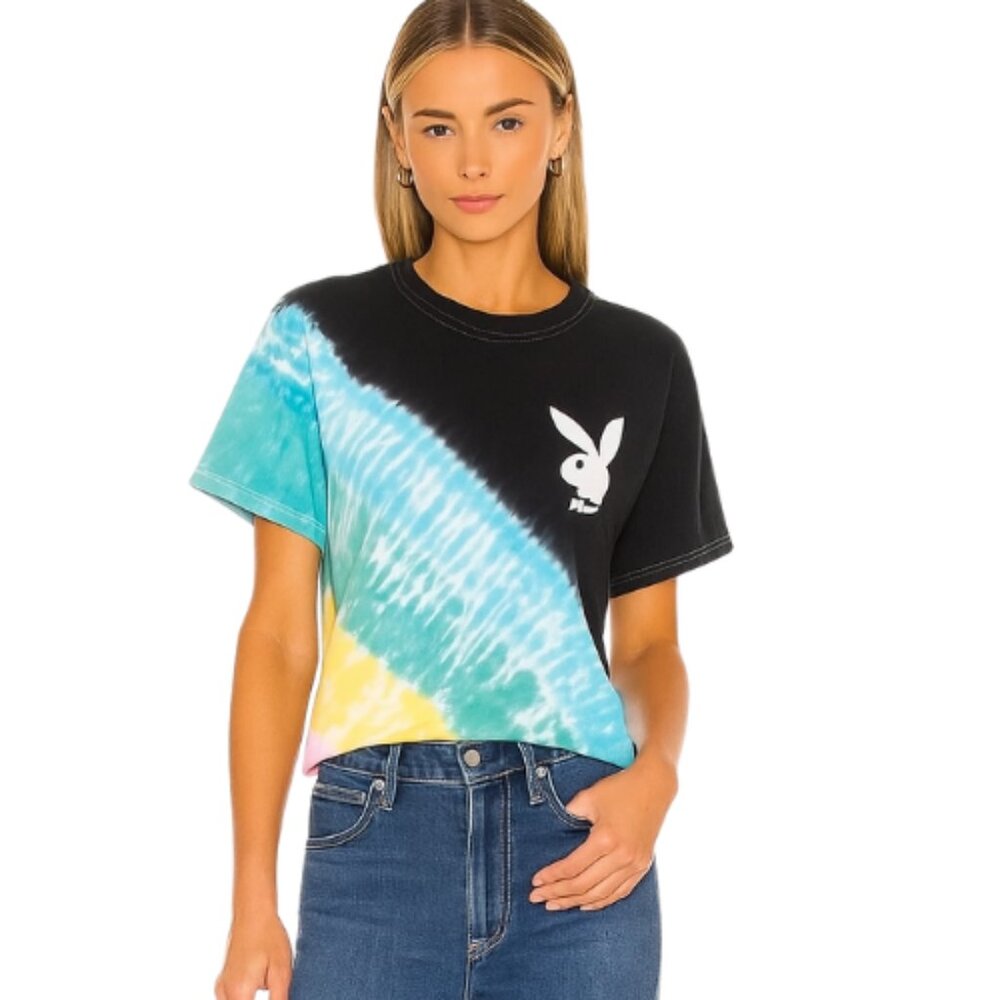 Playboy x Tillys  Tie-Dye T-Shirt Logo Size Small Unisex NEW